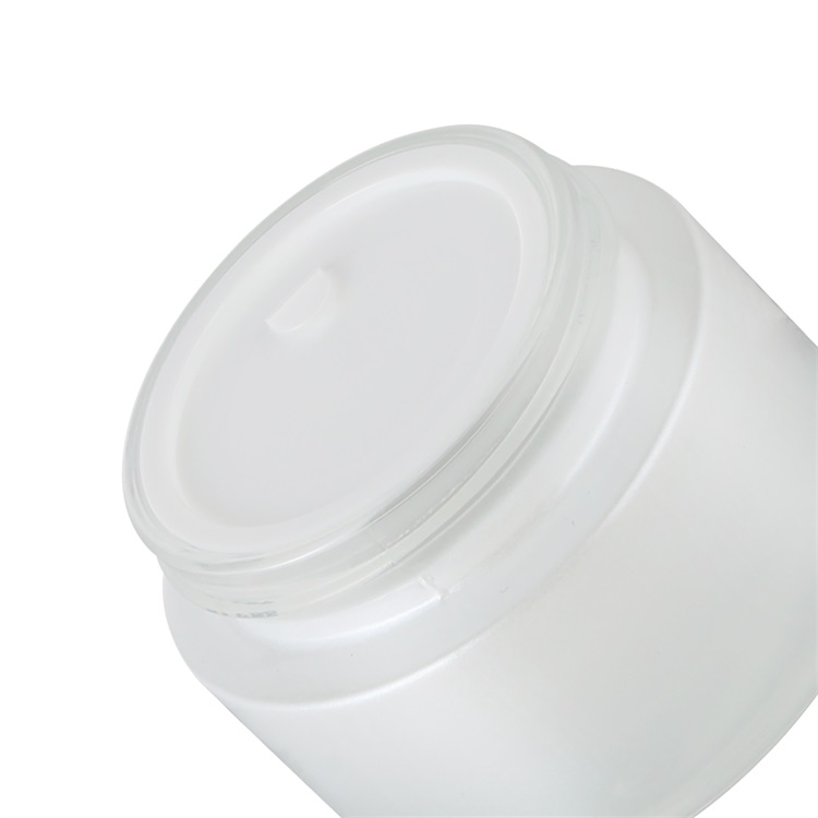 15g 30g 50g good quality round clear frosted glass jars with silver metal lids,perfect for storing lotions,powders and ointments