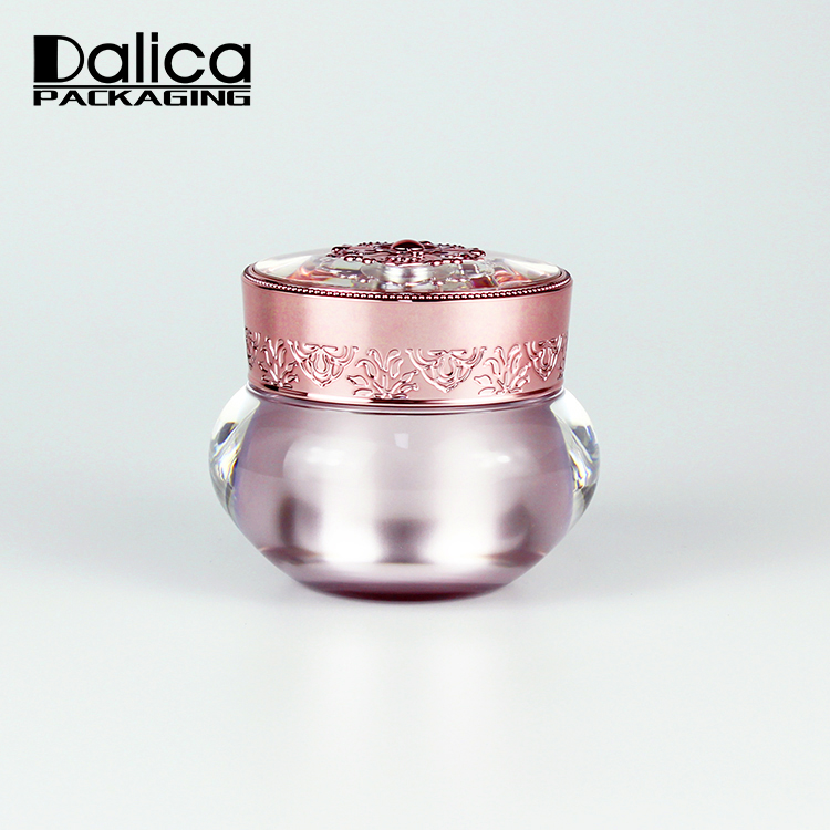 15g 30g 50g hot selling brown plastic cream jar for cosmetic