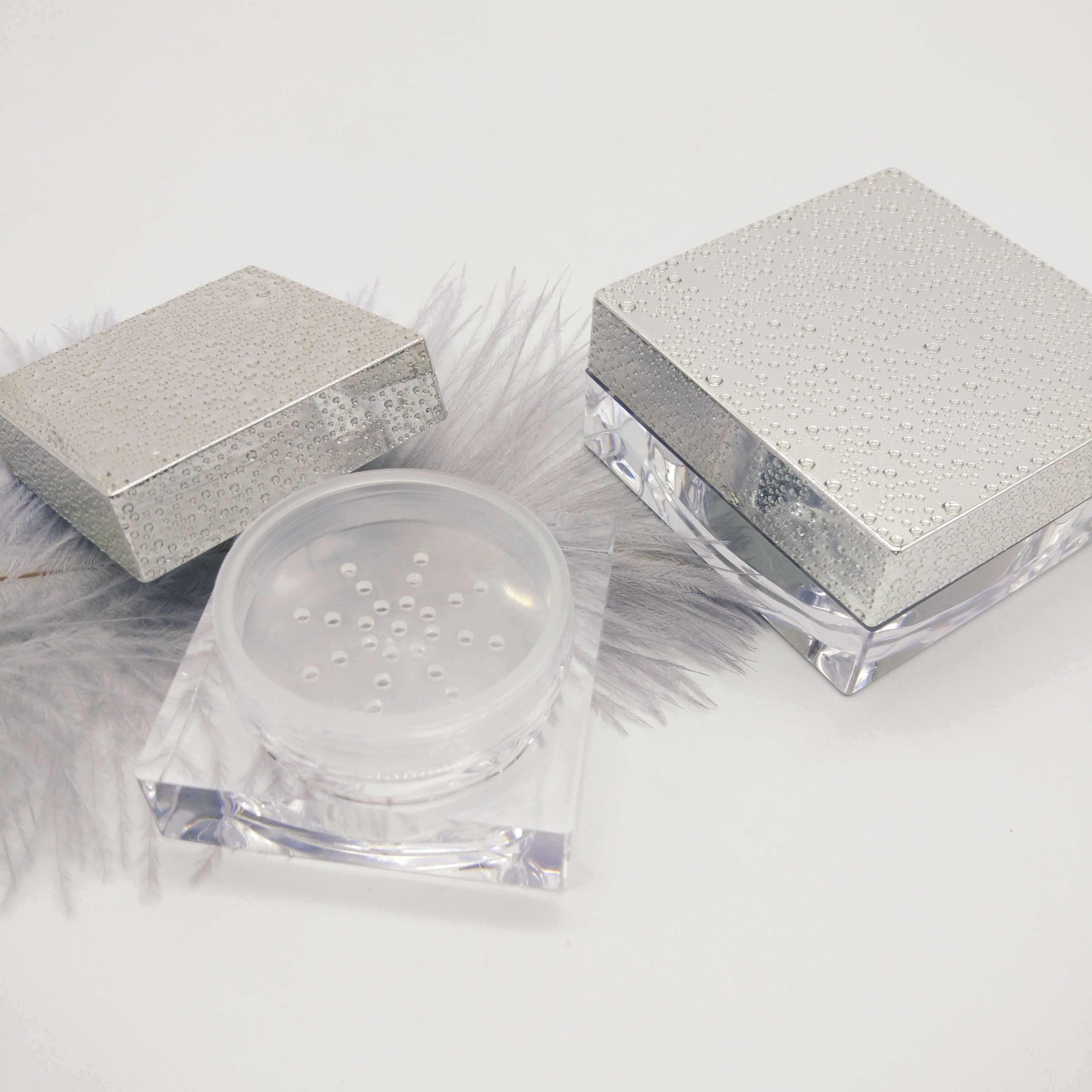 15g 30g 50g loose powder container with sifter cosmetic packaging