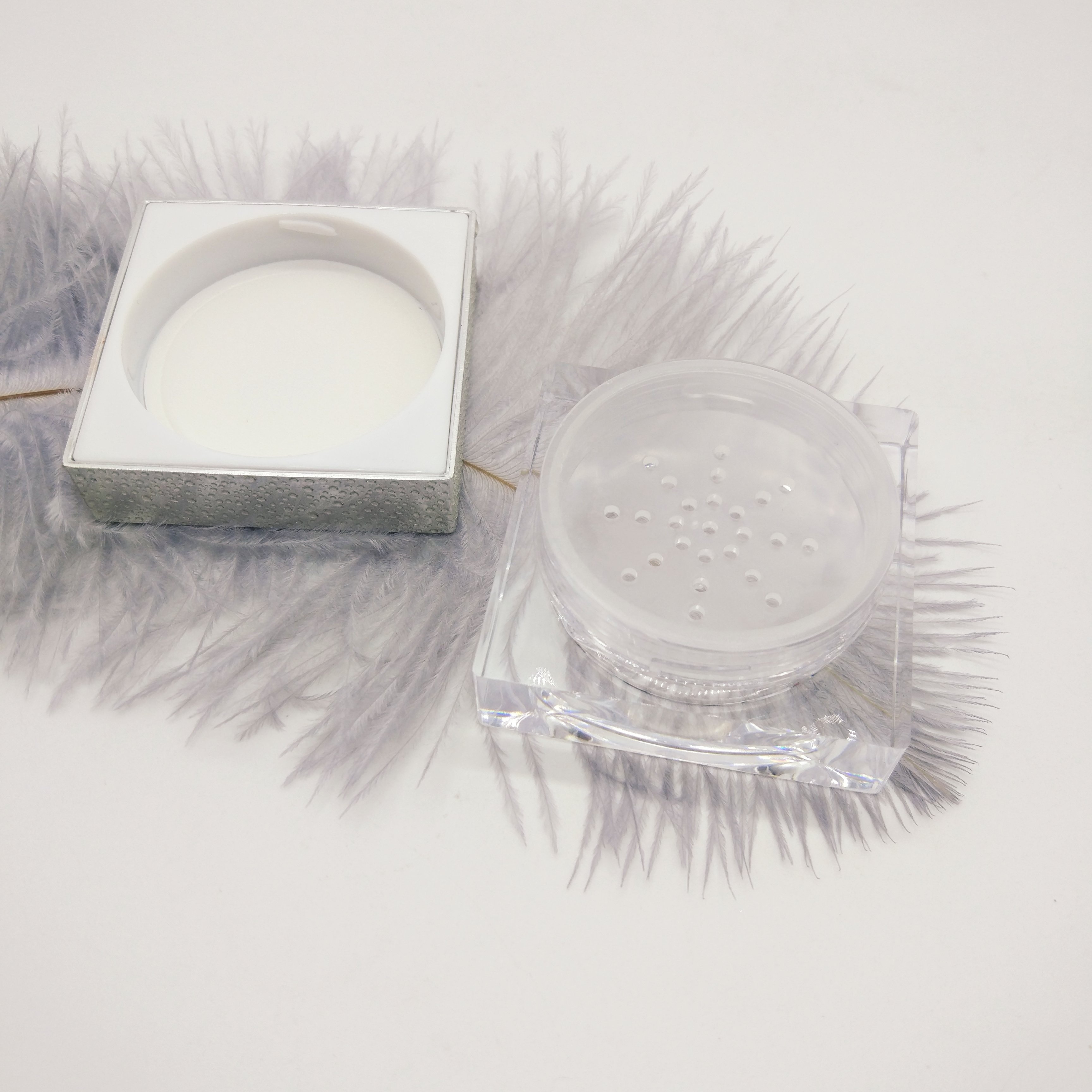 15g 30g 50g loose powder container with sifter cosmetic packaging