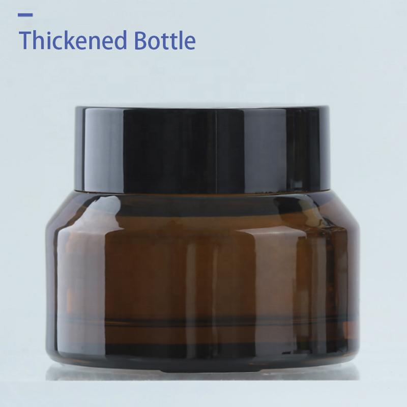15g 30g 50g wholesale cosmetic pakaging amber glass jar for cream and personal care
