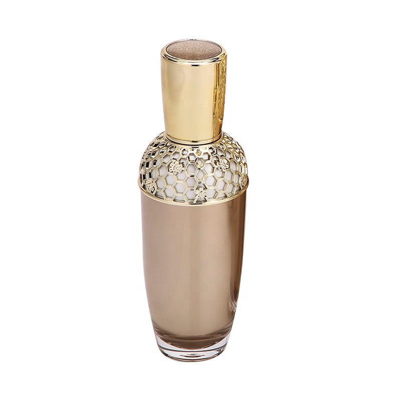 15g/30g/50ml/100m Lady cosmetics packaging acrylic luxury gold empty lotion bottle and cream jar