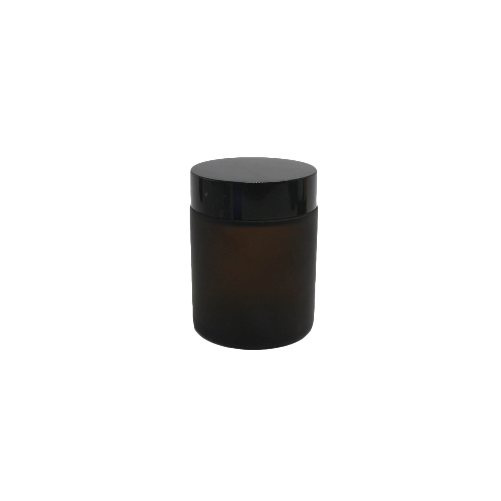 15g 30g 50ml 100ml matte black skin care cream glass jar 1oz cosmetic glass jar GJ-CC39