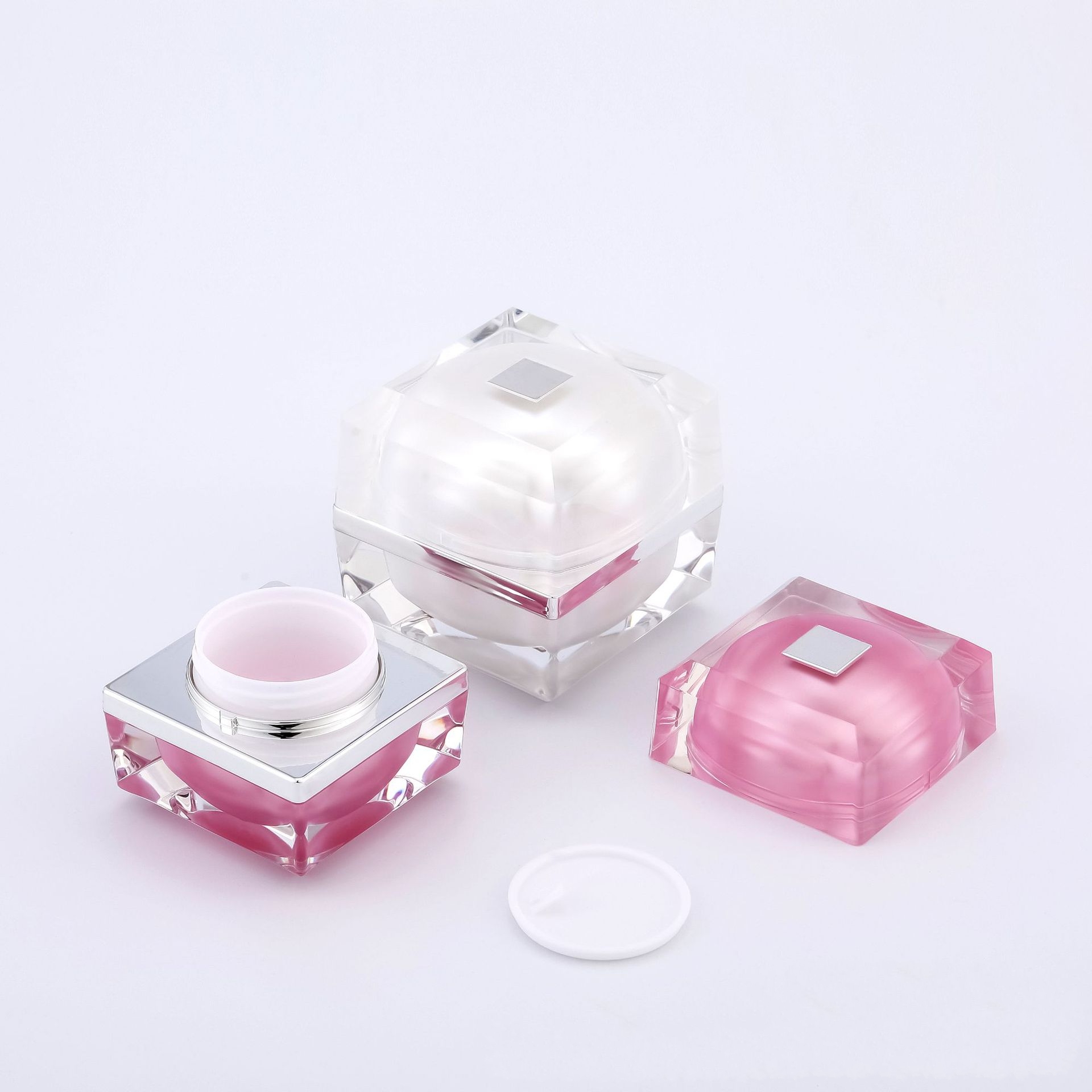 15g 30g acrylic square cylindrical face cream eye cream cosmetic packaging jars