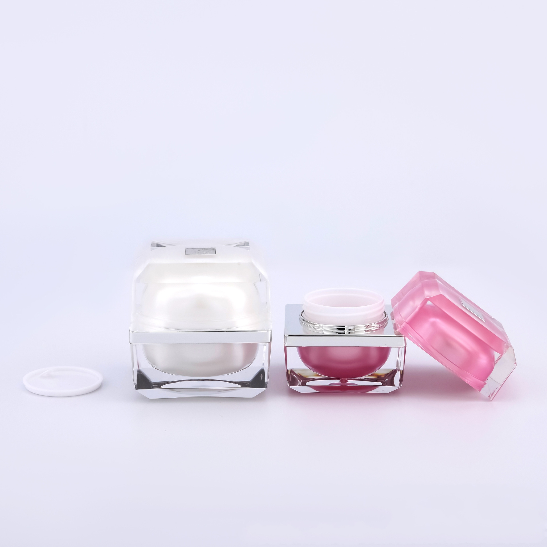 15g 30g acrylic square cylindrical face cream eye cream cosmetic packaging jars