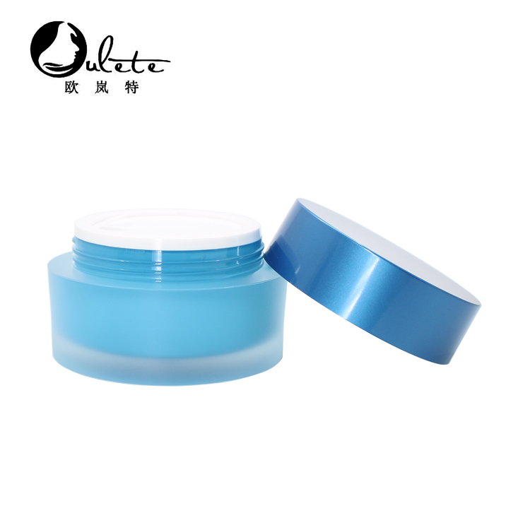 15g 30g bule plastic round acrylic cream jar for cosmetics