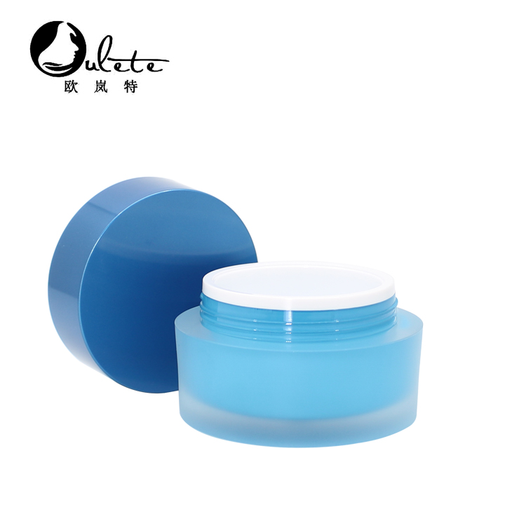 15g 30g bule plastic round acrylic cream jar for cosmetics