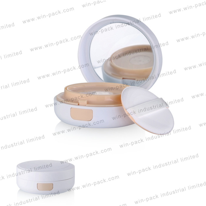 15g 30g milk white double wall acrylic cream jar cosmetic container with mirror cap