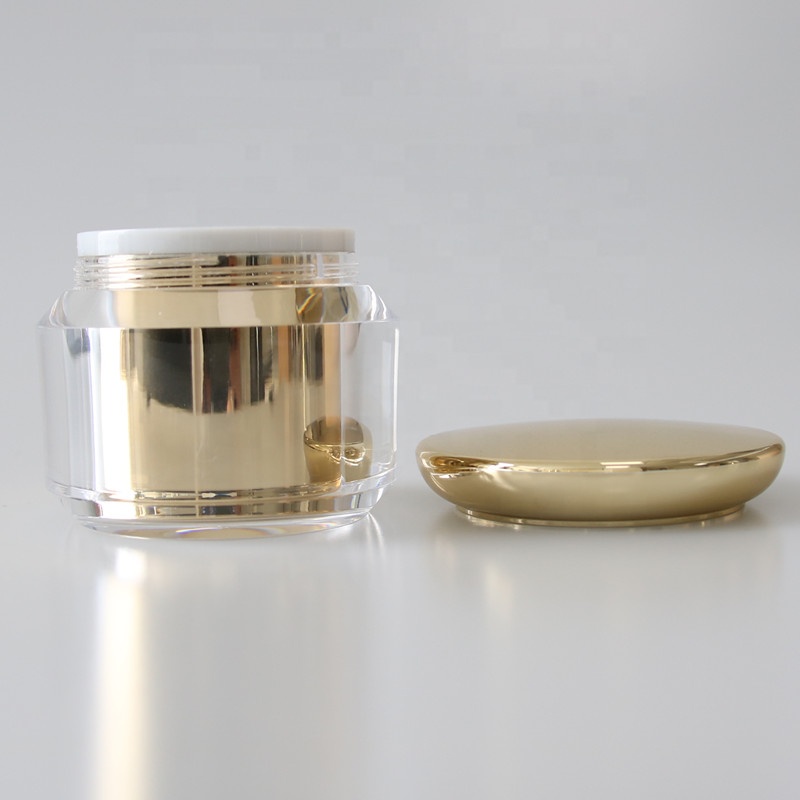 15g 30g skin care cream cosmetic jar gold luxury plastic cream jars suppliers
