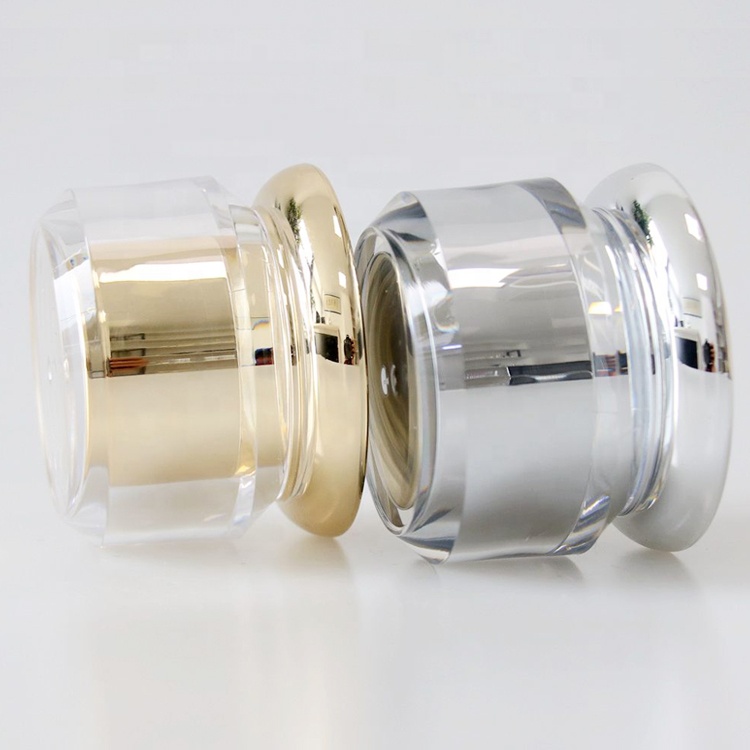 15g 30g skin care cream cosmetic jar gold luxury plastic cream jars suppliers