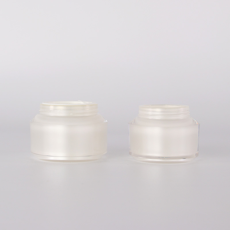 15g 30g white plastic acrylic cosmetic cream jar packaging