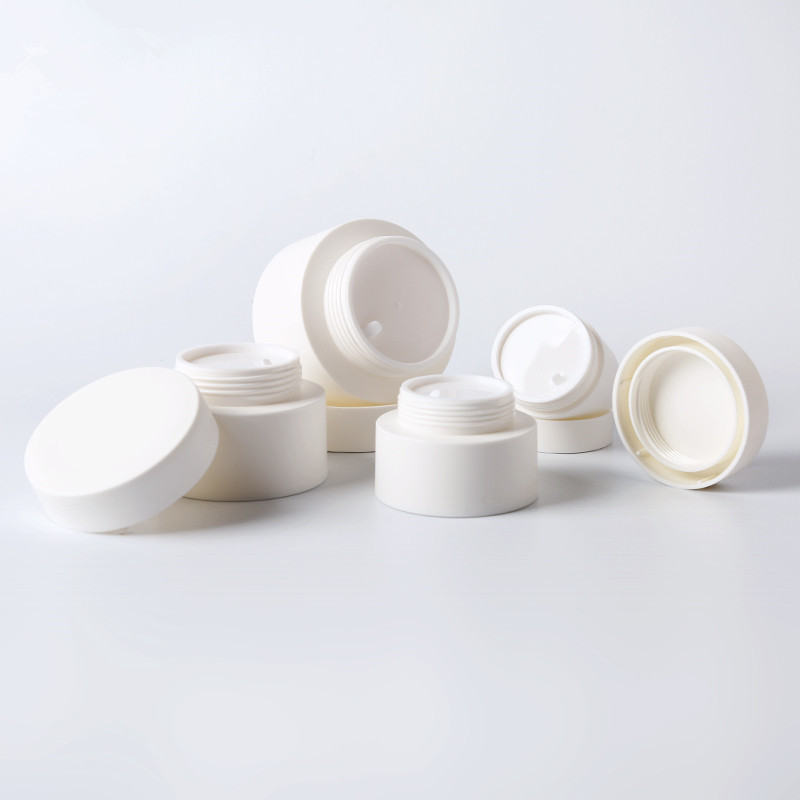 15g 30ml 50ml 80g matte surface white plastic cream jar barber shop spa salon use cosmetic jar