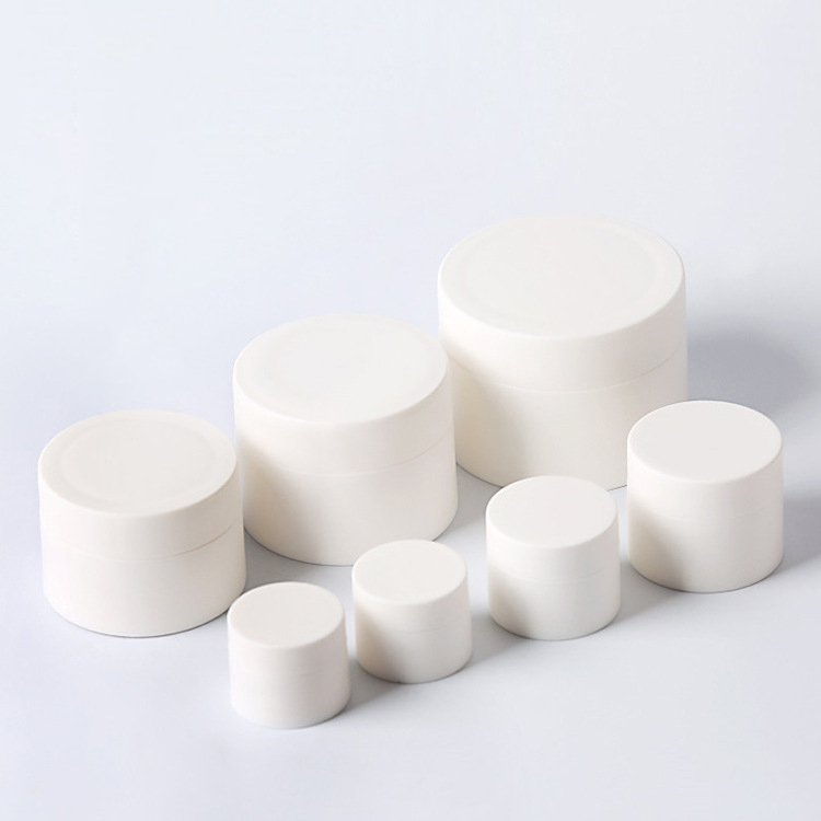 15g 30ml 50ml 80g matte surface white plastic cream jar barber shop spa salon use cosmetic jar