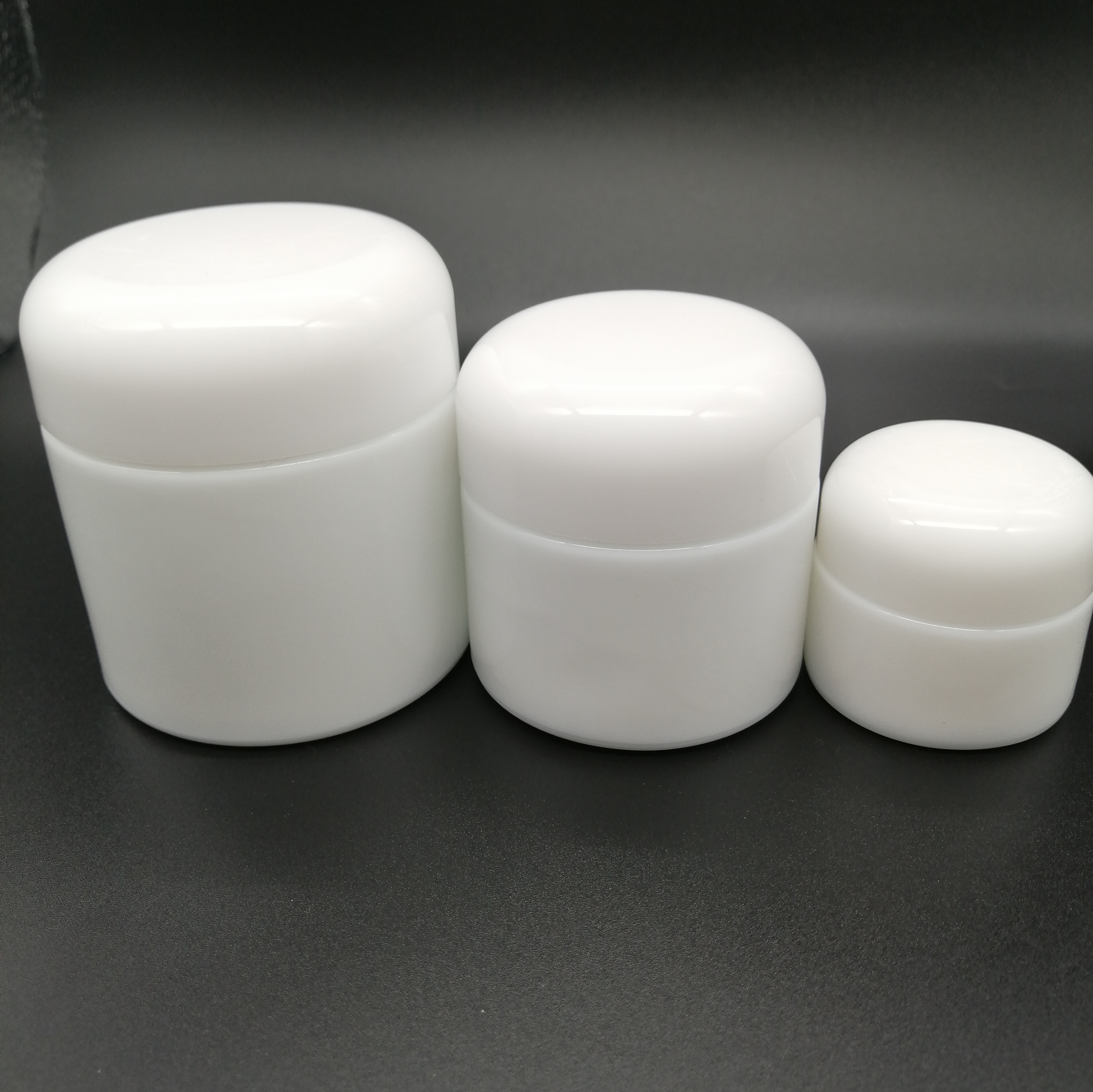 15g 50g 100g Opal Glass Jar Skin Care Face Cream Glass Jar