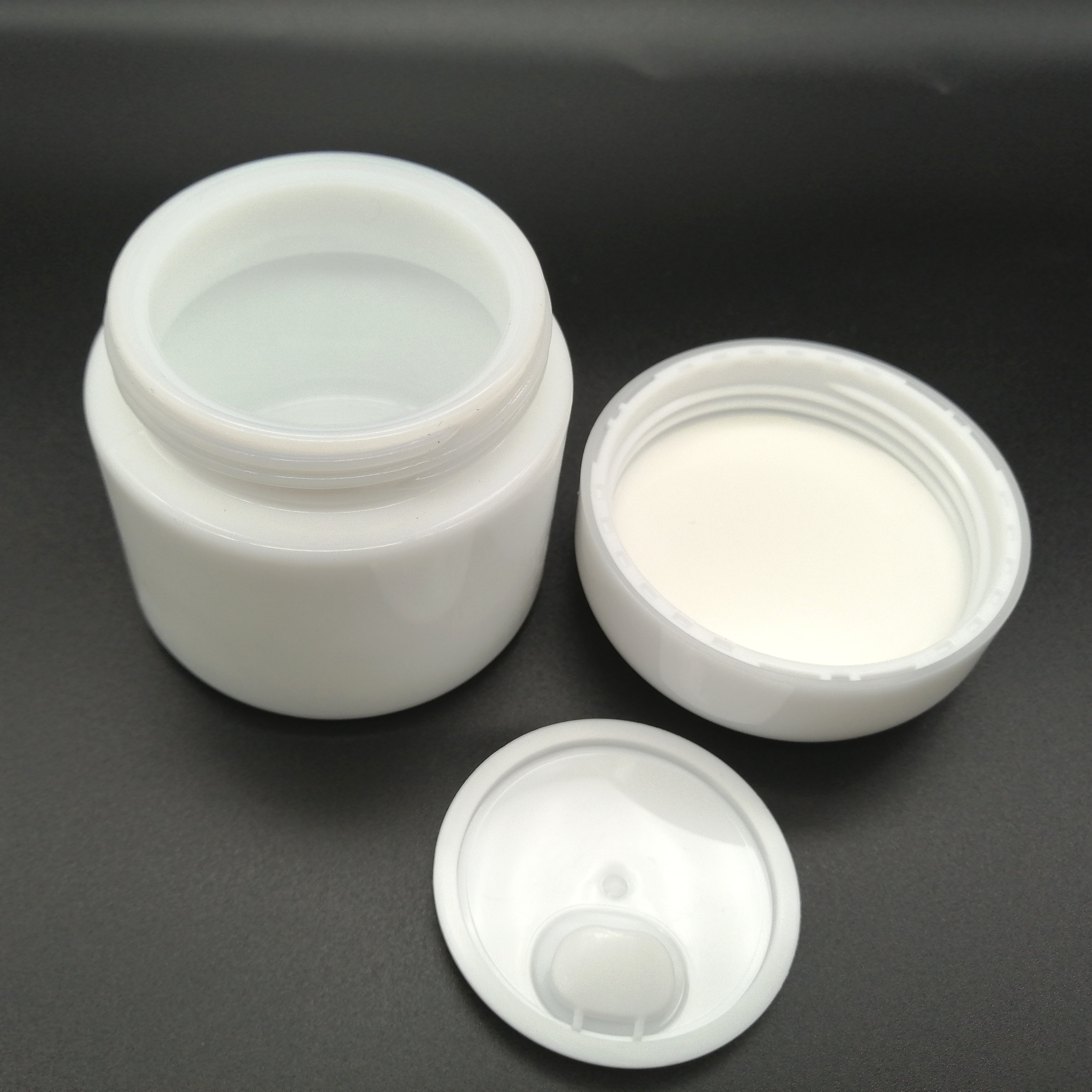 15g 50g 100g Opal Glass Jar Skin Care Face Cream Glass Jar