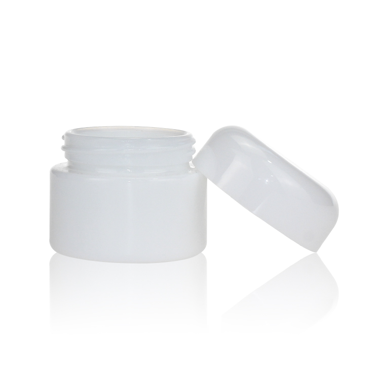 15g 50g 100g Opal White Ceramic Cosmetic Packaging Glass Jar for Skin Care Cream Manufactory Face Cream Jars