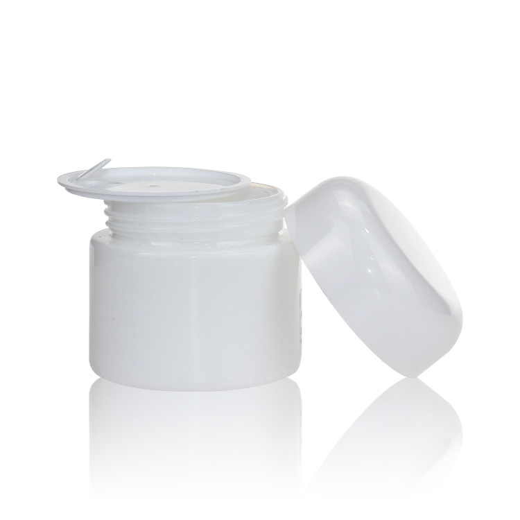 15g 50g 100g Opal White Ceramic Cosmetic Packaging Glass Jar for Skin Care Cream Manufactory Face Cream Jars