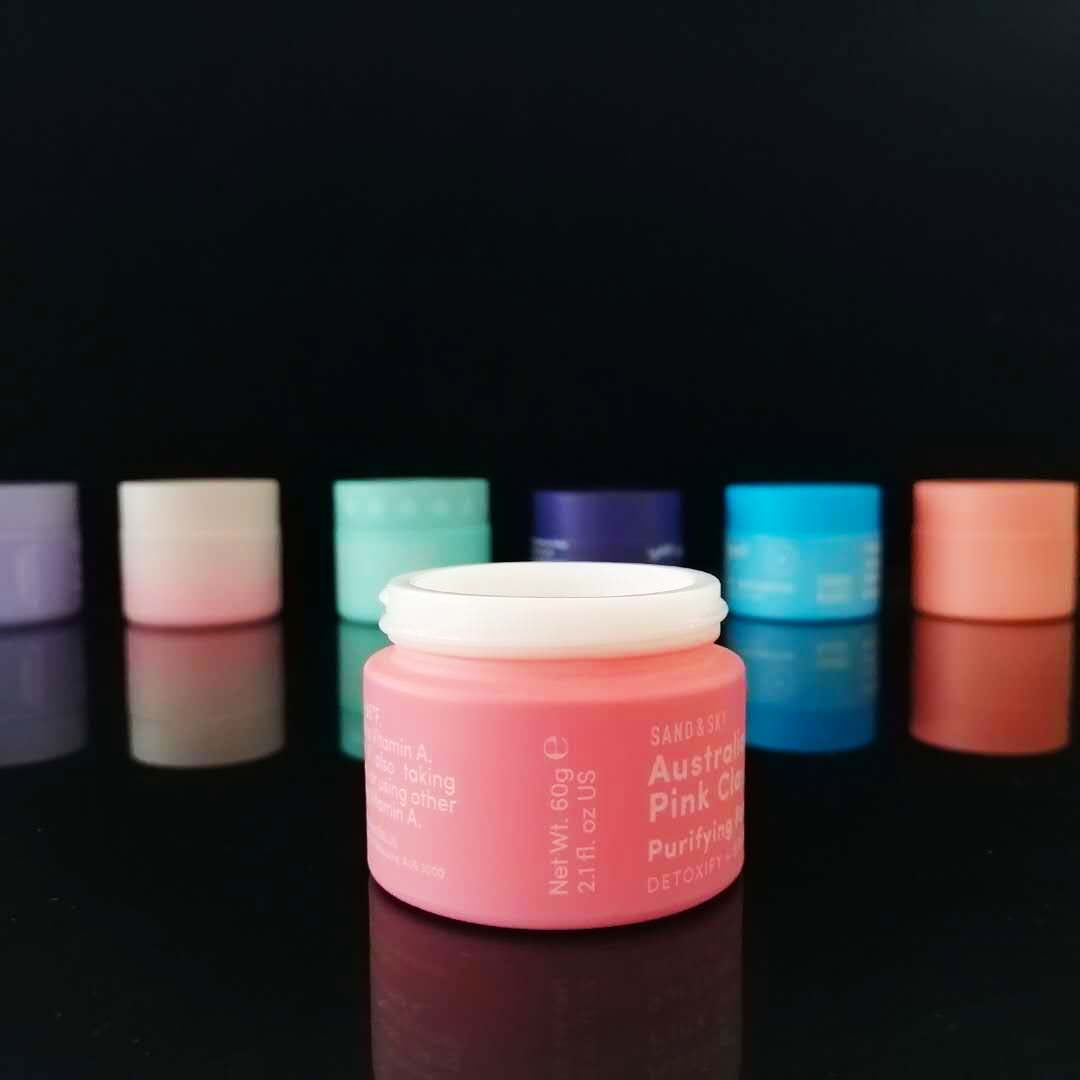 15g 50g 100g Opal White Ceramic Cosmetic Packaging Glass Jar for Skin Care Cream