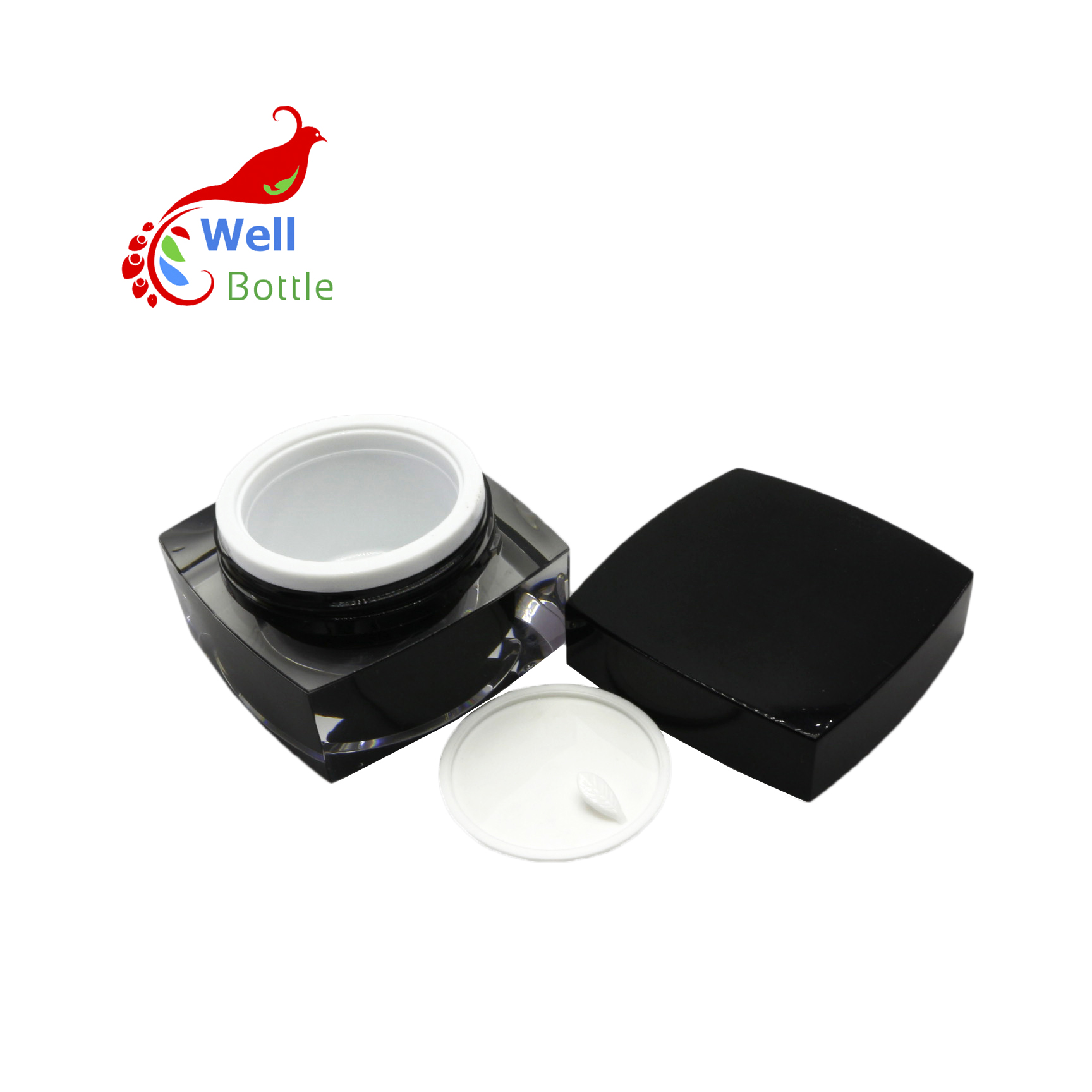 15g 50g 100g double wall plastic makeup cream jar acrylic cosmetic container ARB-023C