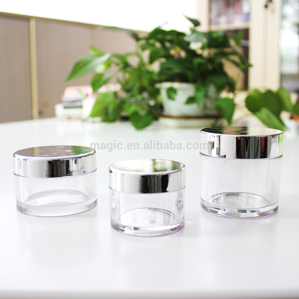 15g 50g 80g Transparent PETG jar, hair gel jar, skin care packaging