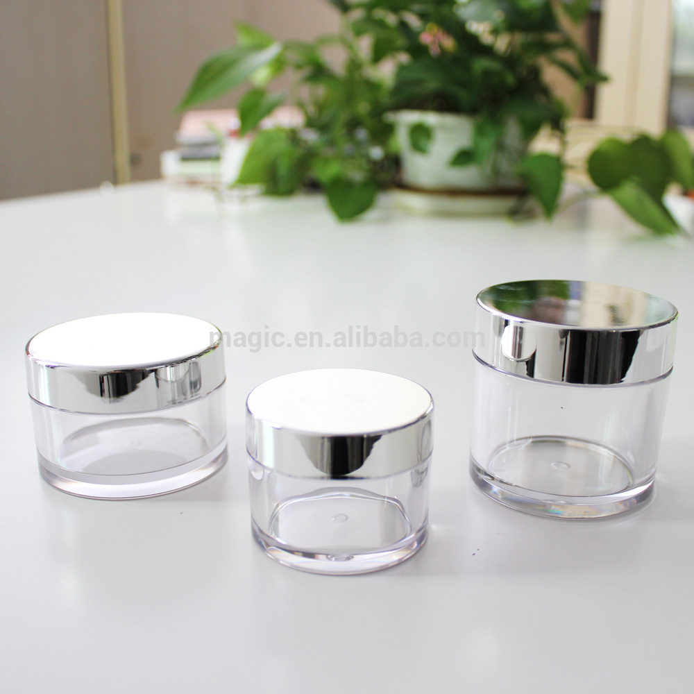 15g 50g 80g Transparent PETG jar, hair gel jar, skin care packaging
