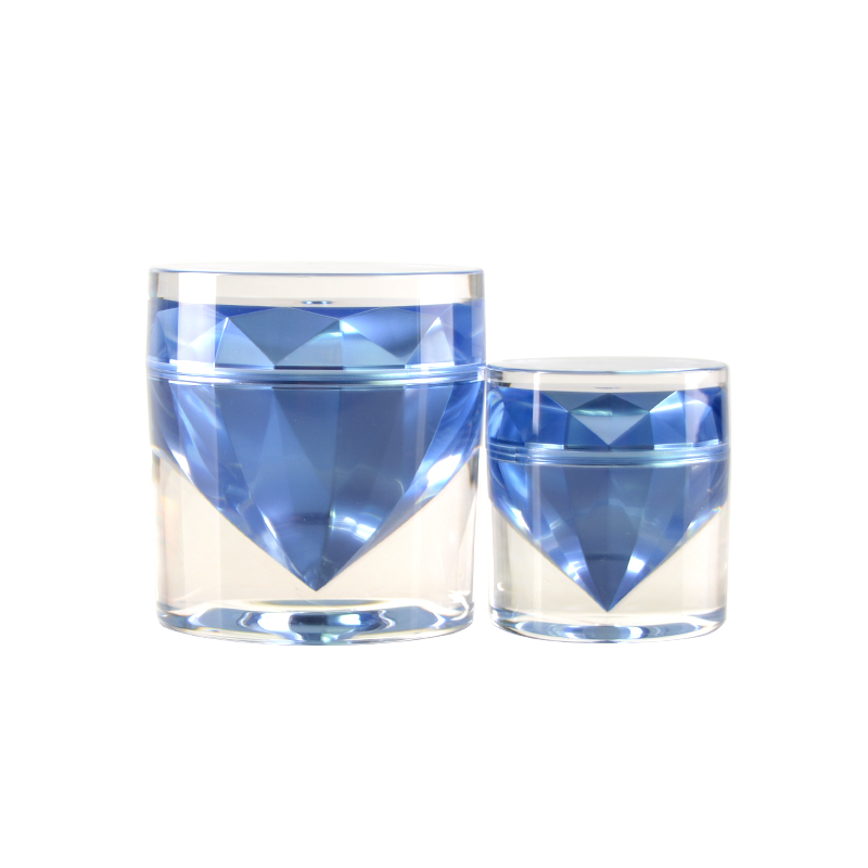 15g 50g Diamond Cap Beauty Face Cream Facial Care Container Quality Guaranteed High End Cosmetic Cream Jar