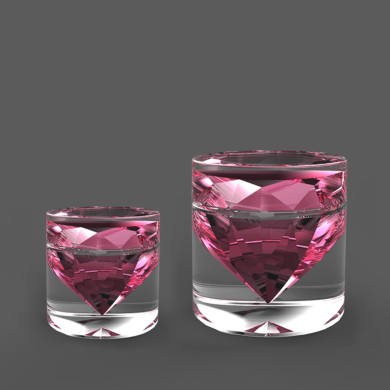 15g 50g luxury diamond acrylic cream jar for luxury cosmetic packaging
