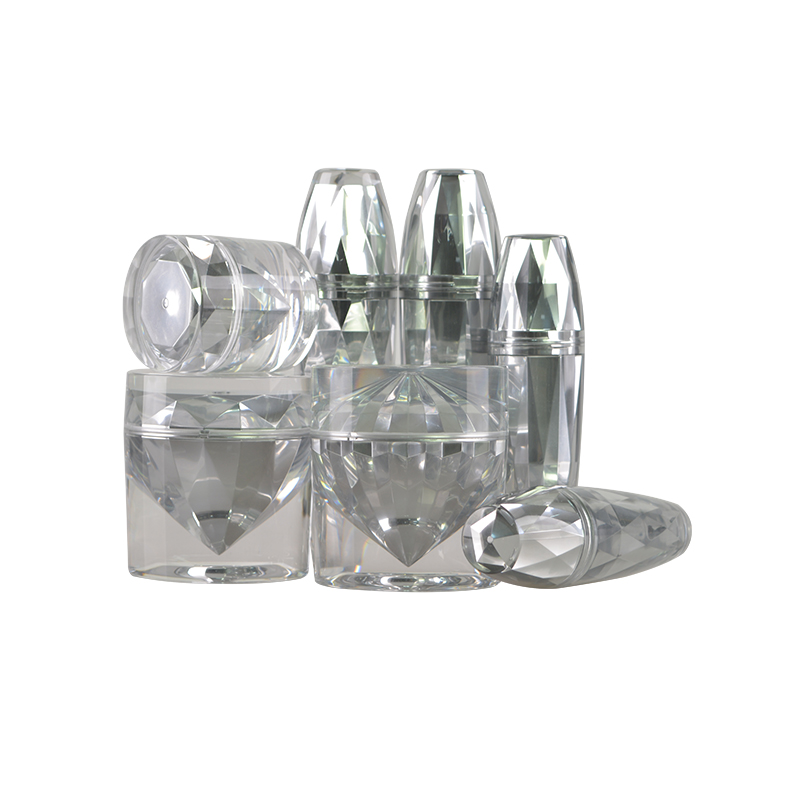 15g 50g luxury diamond acrylic cream jar for luxury cosmetic packaging