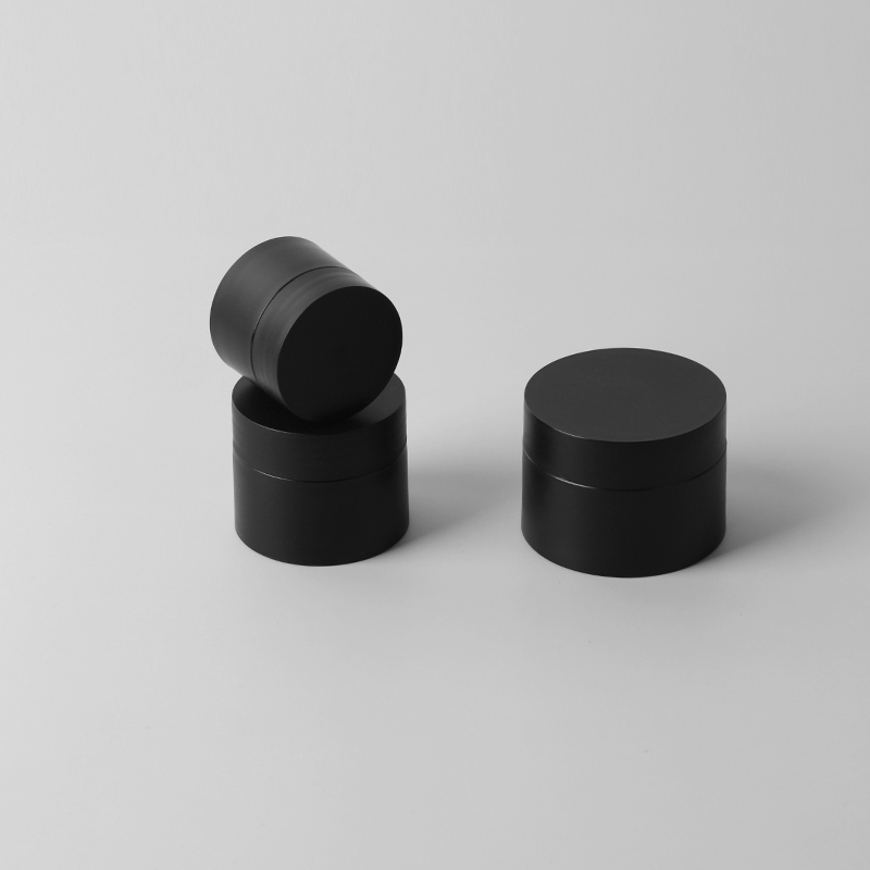 15g Black oval Empty Jar Plastic Cream Jar for face cream