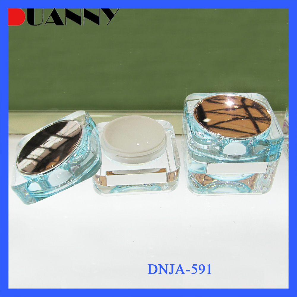 15g Clear Square Acrylic Cosmetic Cream Jar
