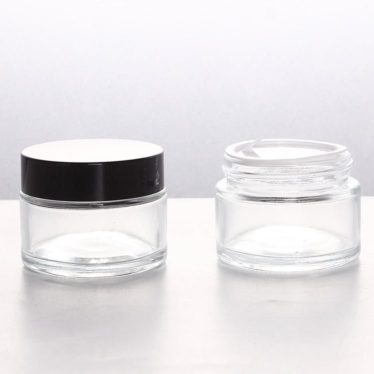 15g Cosmetic Cream Jars Glass Eye Cream Jar with ABS Lid