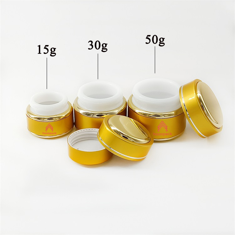 15g Custom Aluminum Container Cosmetics Unique Lotion Luxury Face Cream Jars