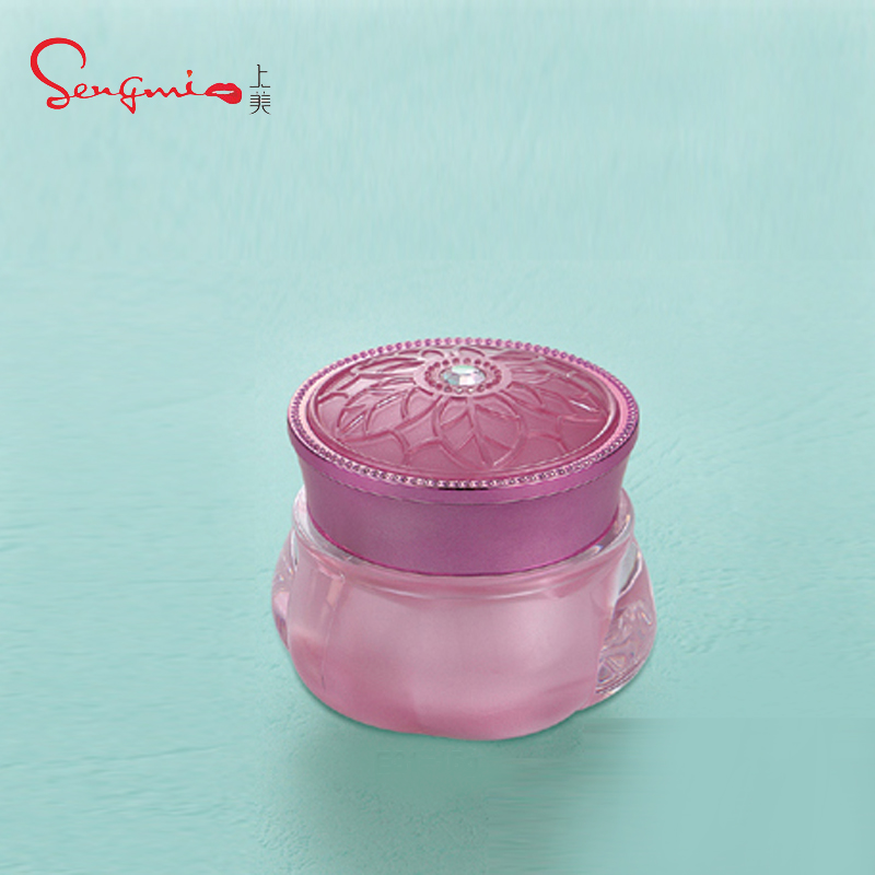 15g Custom Logo Cosmeitc Nail Jar Unique Face Scrub Container White Silver Rose Gold Pink Frosted Jars