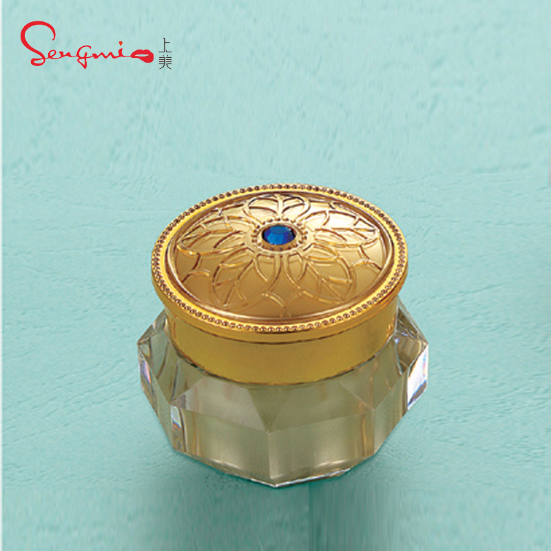 15g Custom Logo Cosmeitc Nail Jar Unique Face Scrub Container White Silver Rose Gold Pink Frosted Jars