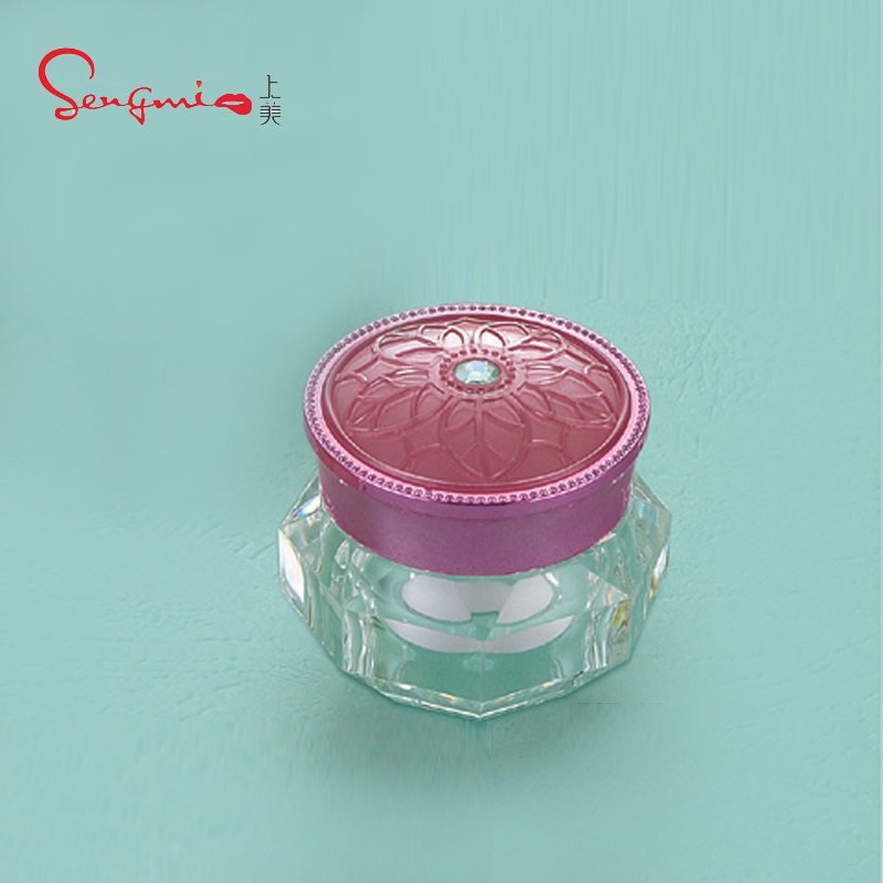 15g Custom Logo Cosmeitc Nail Jar Unique Face Scrub Container White Silver Rose Gold Pink Frosted Jars