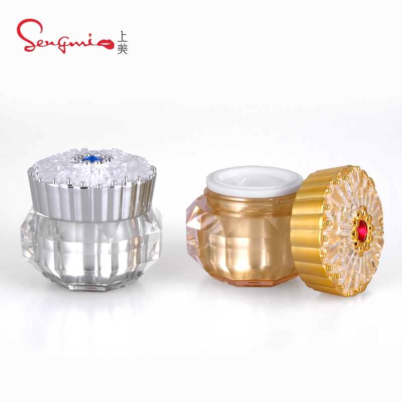 15g Custom Logo Cosmeitc Nail Jar Unique Face Scrub Container White Silver Rose Gold Pink Frosted Jars