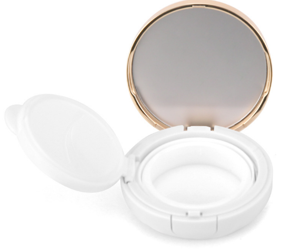 15g Custom cushion compact Case empty round cosmetic loose powder jars with mirror DIY loose powder packaging