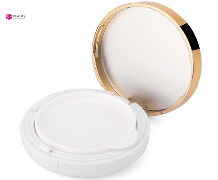 15g Custom cushion compact Case empty round cosmetic loose powder jars with mirror DIY loose powder packaging