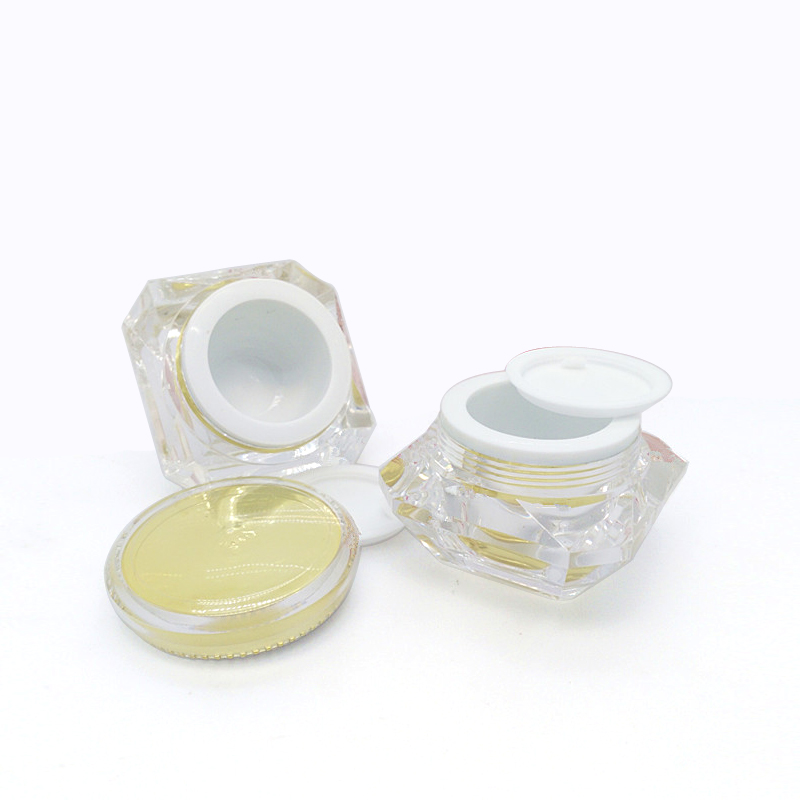 15g Diamond Shape Customized Empty Acrylic Face Cream Jar Container # 3/5/10/15/20/30g also available