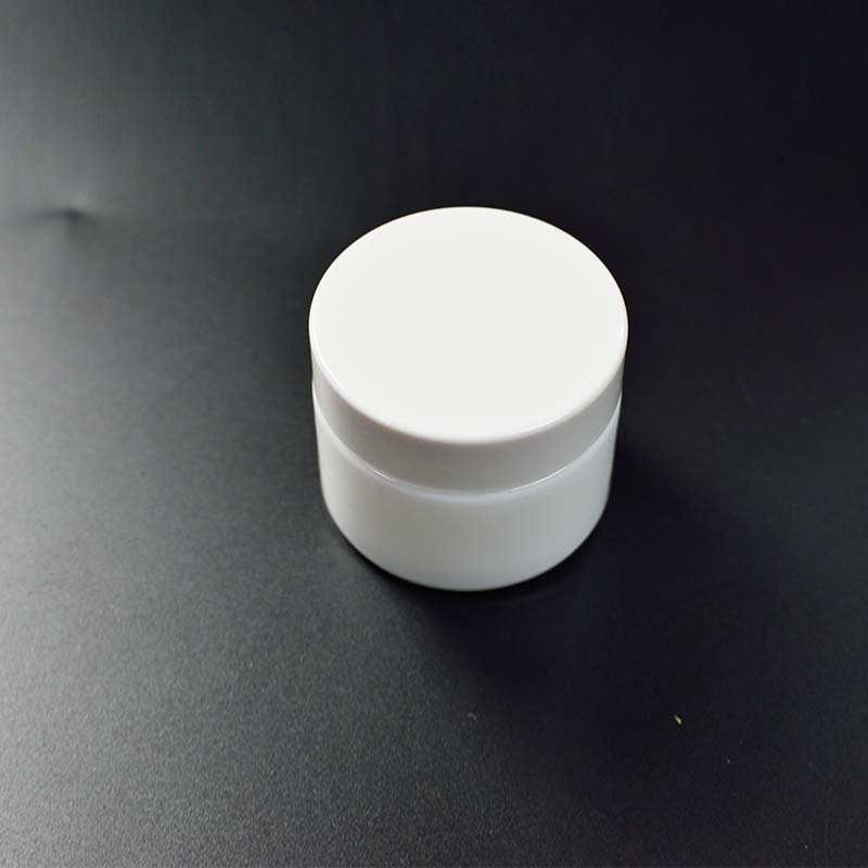 15g High-grade cosmetics white porcelain glass cream milk white spot wholesale bottle