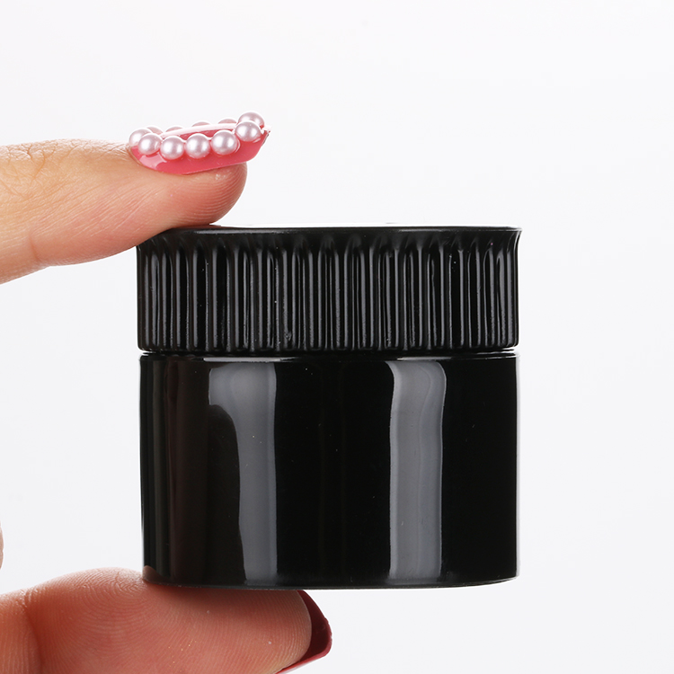 15g New Nail UV Gel Polish Container Black Nail Art Glue Jar