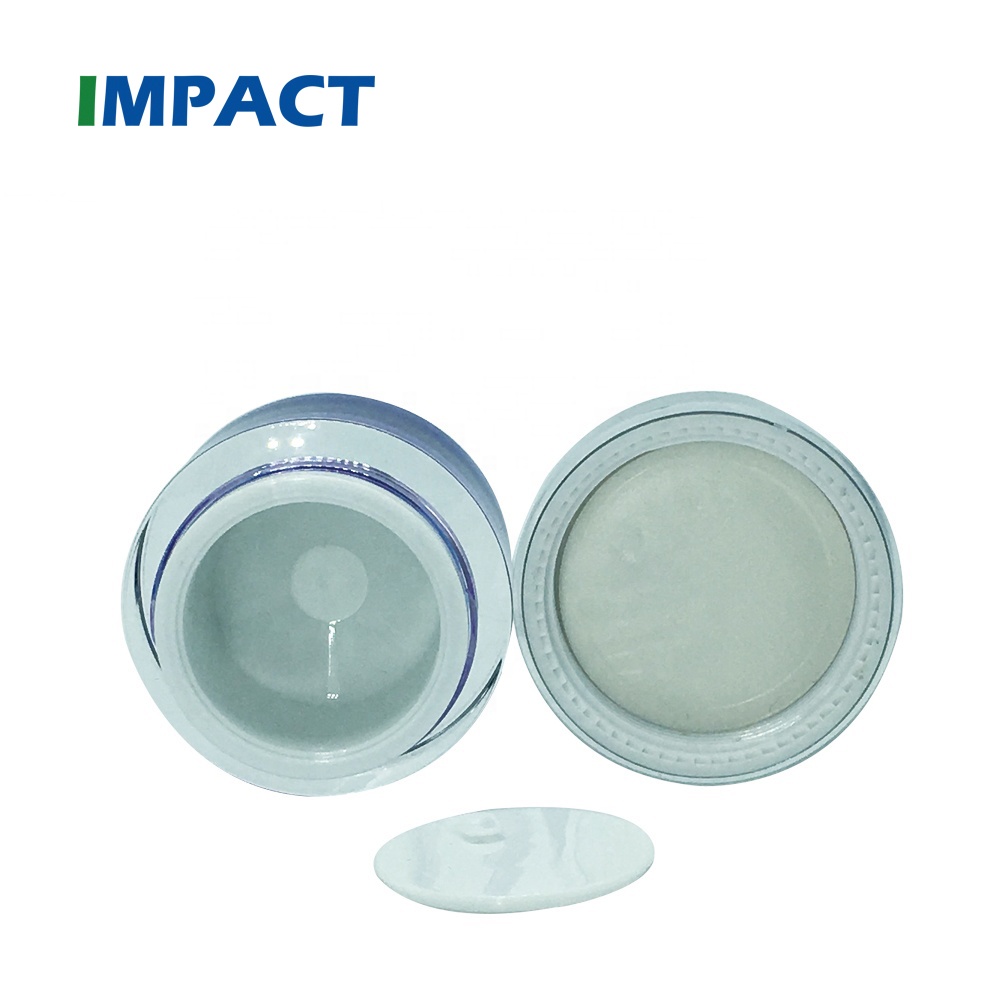 15g Skin Care Eye Cream Empty Cosmetic Container Square Blue Acrylic Cream Jar