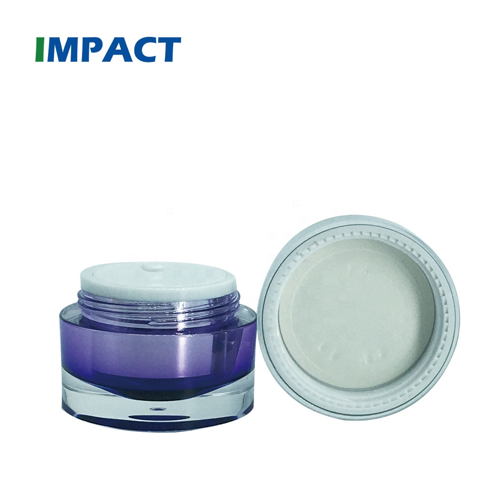 15g Skin Care Eye Cream Empty Cosmetic Container Square Blue Acrylic Cream Jar