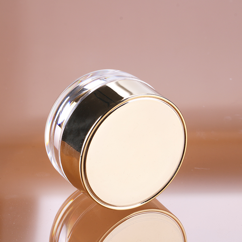 15g custom made hot sale acrylic jar cream luxury cosmetic jar bottle gold cream container