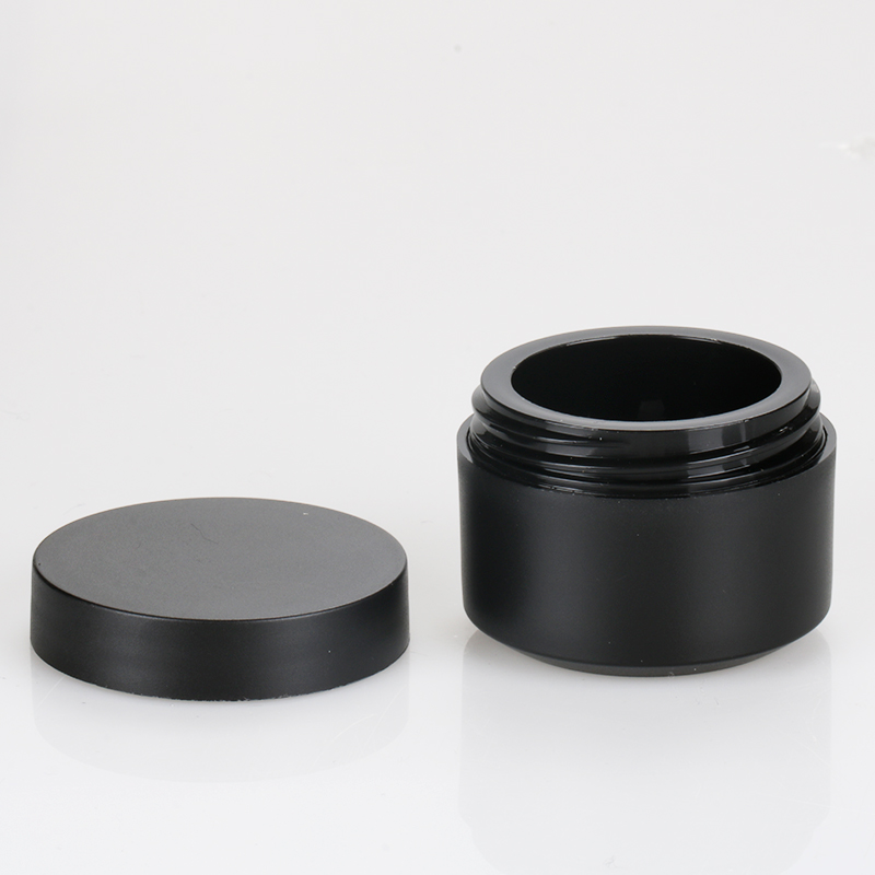 15g custom made nail polish matte black cosmetic pp plastic jar wholesale empty skin care cream bottle