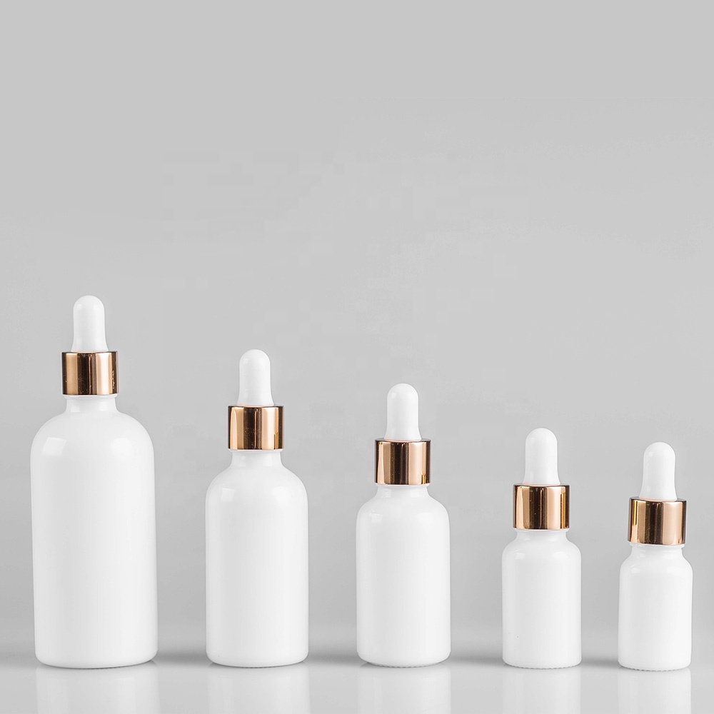 15g customized skincare packaging opal glass eye cream jar with lid