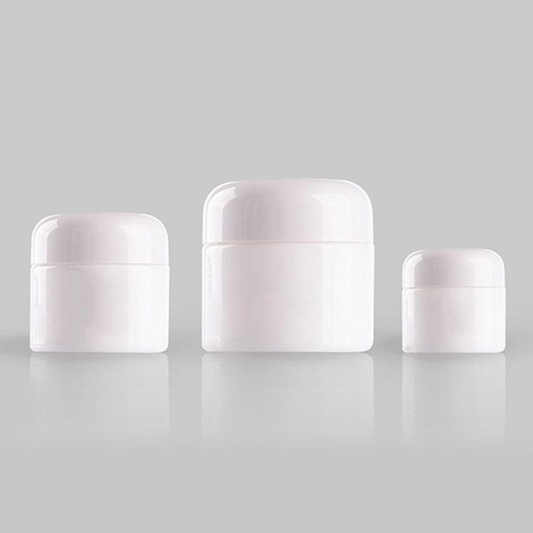 15g empty white porcelain bottle jar container for cosmetic