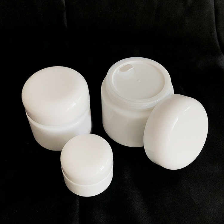 15g empty white porcelain bottle jar container for cosmetic