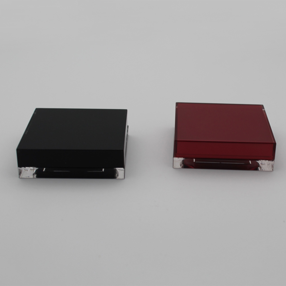 15g flat square acrylic makeup powder jars