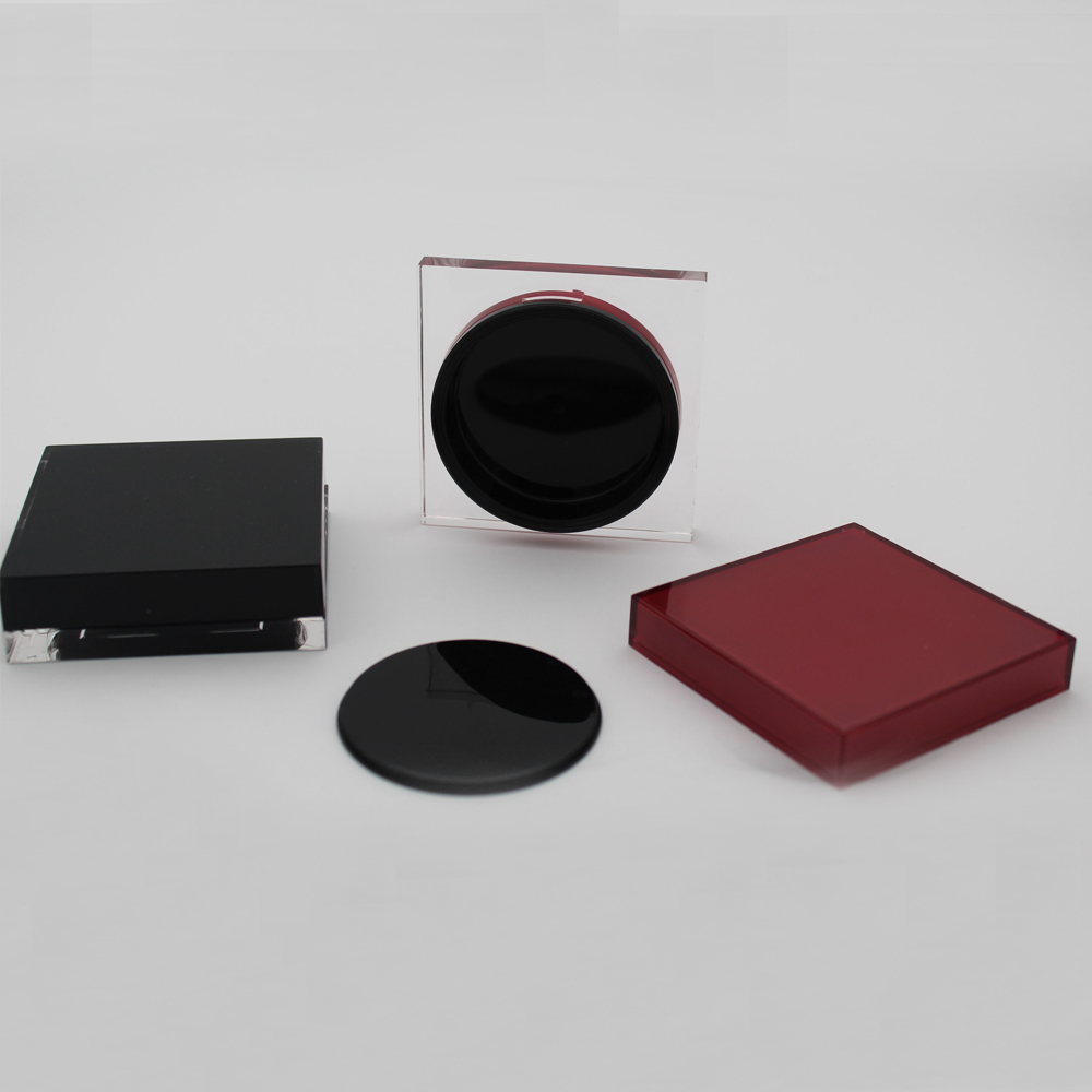 15g flat square acrylic makeup powder jars